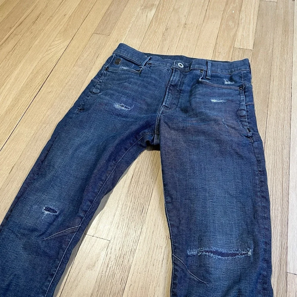 G Star‎ Raw D Staq Jeans Men 31x34 Japanese Fabric Denim Streetwear Slim Stretch